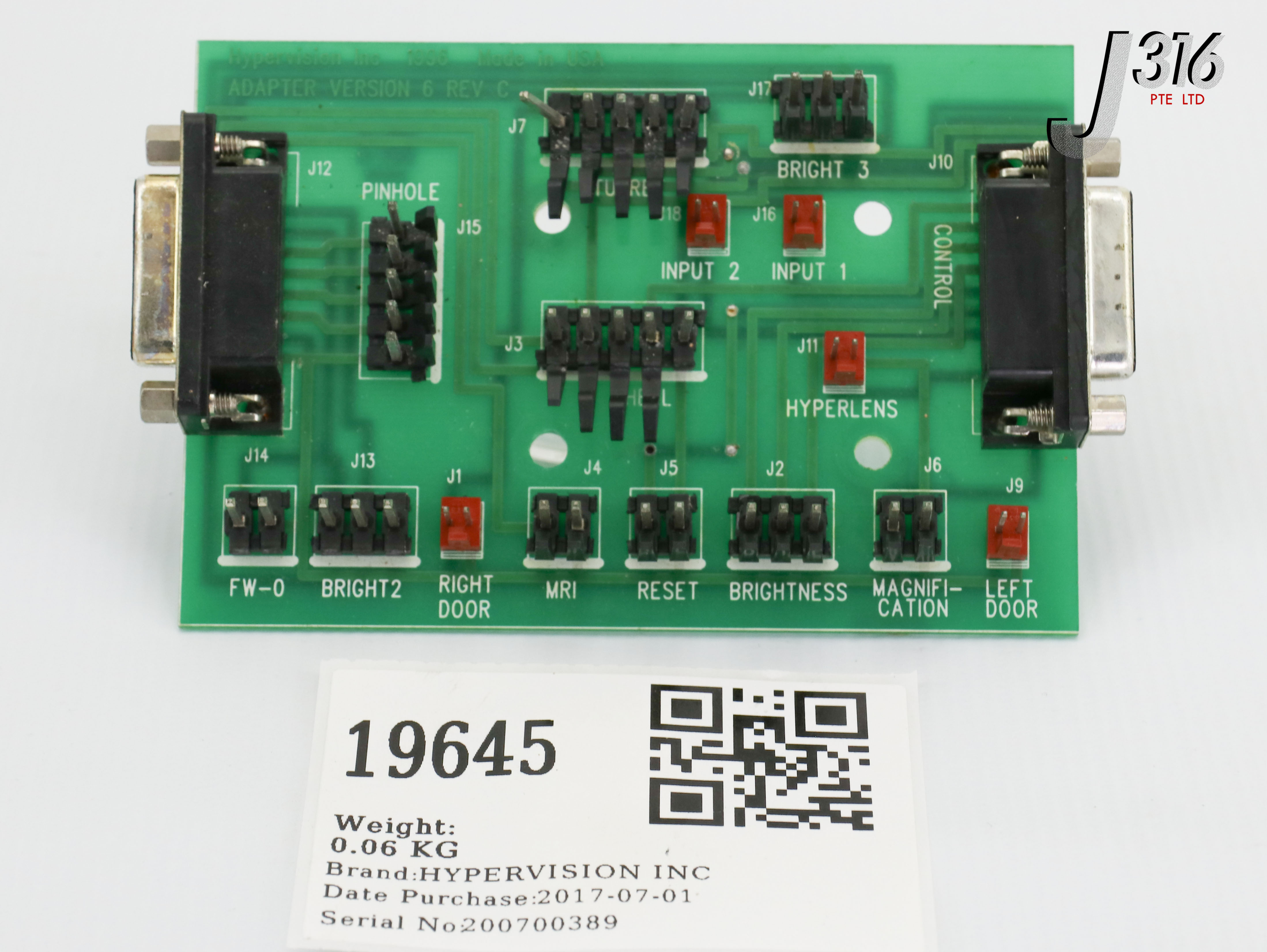 floow様 オーダー 19645 HYPERVISION INC PCB ASSY, COMPUTER INTERFACE CARD, MTI-Y
